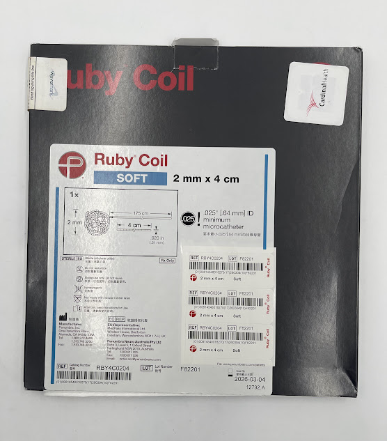 PENUMBRA RBY4C0204 Ruby Coil, Soft 2mm x 4cm, 0.025" ID Minimum Microcatheter (X) - Image 2