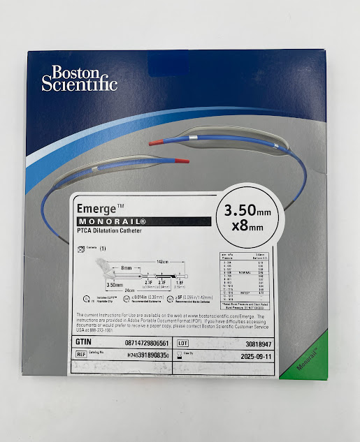BOSTON SCIENTIFIC 391890835 Emerge MONORAIL PTCA Dilatation Catheter 3.50mm x 8mm (X)