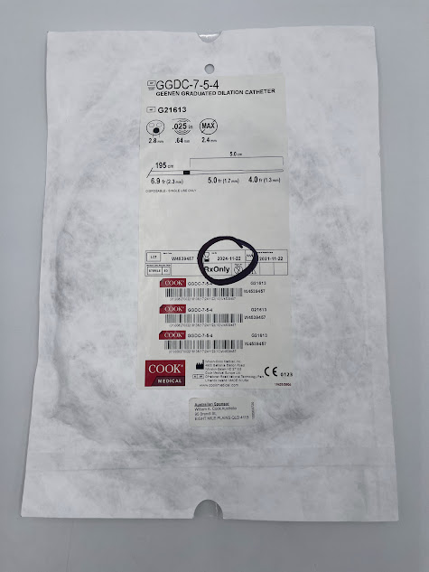 COOK G21613 Geenen Graduated Dilation Catheter, 2.8mm 0.025in (X)