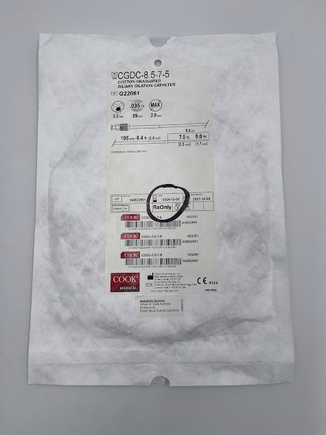 COOK G22061 Cotton Graduated Biliary Dilation Catheter, 3.2mm 0.035in (X)