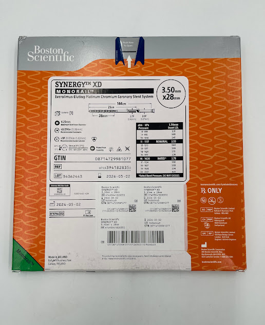 BOSTON SCIENTIFIC 394182835 Synergy XD Monorail Everolimus-Eluting Platinum Chromium Coronary Stent System 3.50mm x 28mm (X) - Image 2