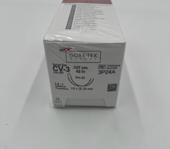 GORE 3P24A GORE-TEX Suture ePFTE Nonabsorbable Monofilament, CV-3 107cm (BOX/12) (X) - Image 2