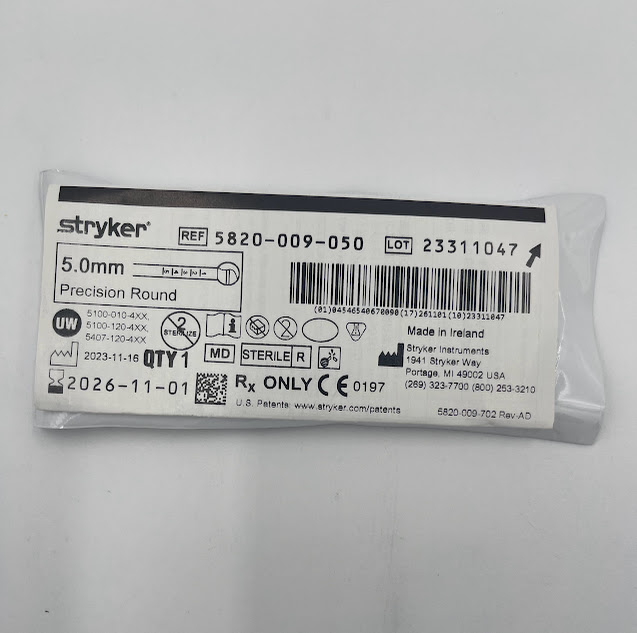 STRYKER INSTRUMENTS 5820-009-050 Precision Round, 5.0mm (ID)