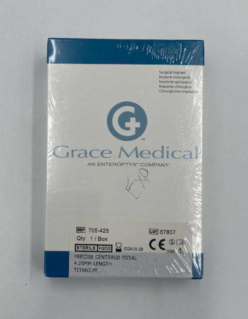 GRACE MEDICAL 705-425 Precise Centered Total - Titanium, 4.25mm Length (X)