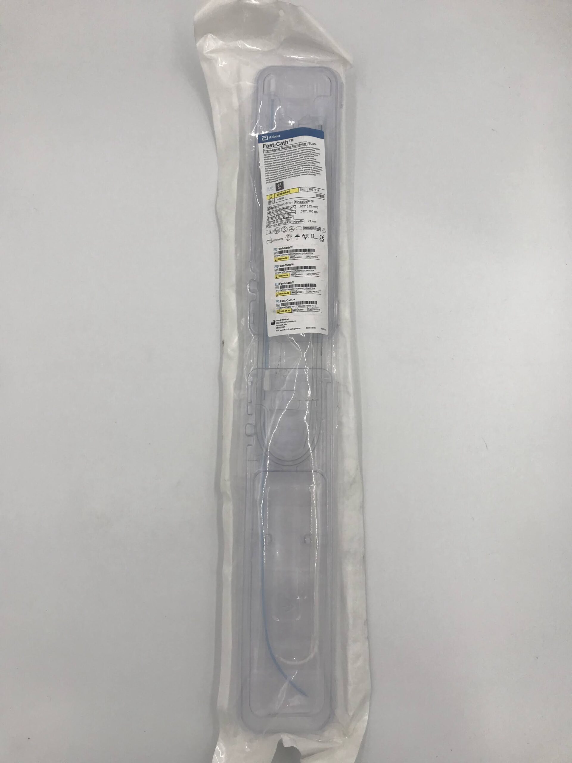 ABBOTT 406851 FAST-CATH TRASSEPTAL GUIDING INTRODUCER SL2 8.5F 63CM (X)