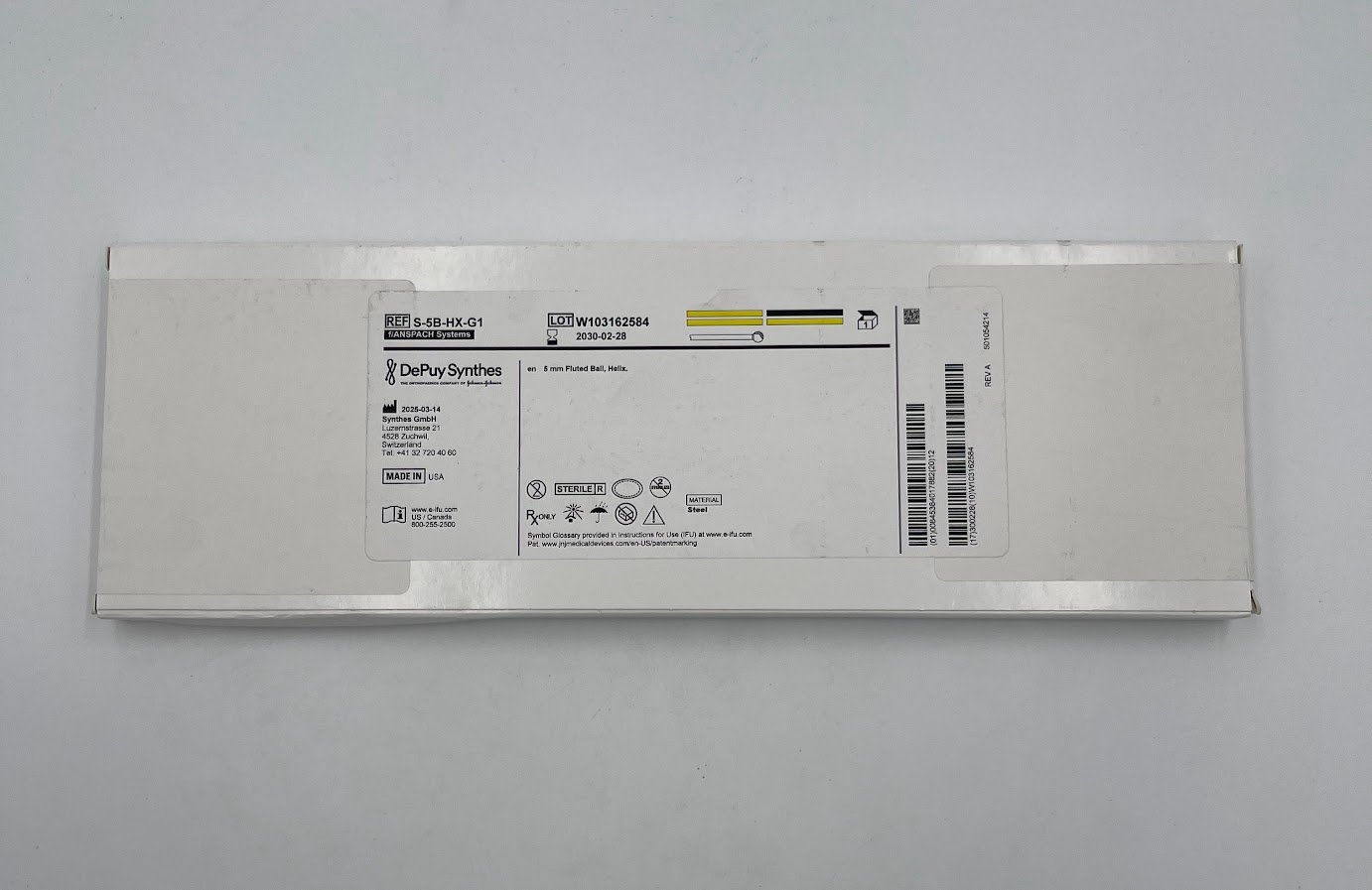 ANSPACH S-5B-HX-G1 5mm Fluted Ball, Helix (ID)