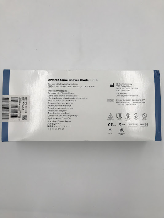 STRYKER 0375-951-000 Formula Barrel Bur 6-Flute 5.5mm Arthroscopy Blade (5/Box) (X)