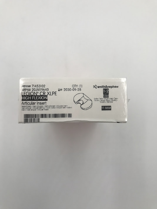 SMITH & NEPHEW 71453102 Articular Insert A/P 42mm, M/L 60mm XLPE Compatible With Genesis II - Image 2
