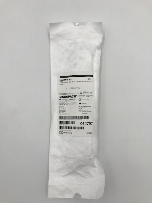 ANSPACH MA15-4D 3mm Fluted Ball, 15cm. Use with MA-15 Bearing Sleeves