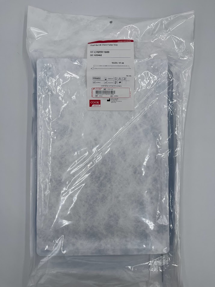 COOK G05462 Thal-Quick Chest Tube Tray, 16.0Fr / 41cm (ID)