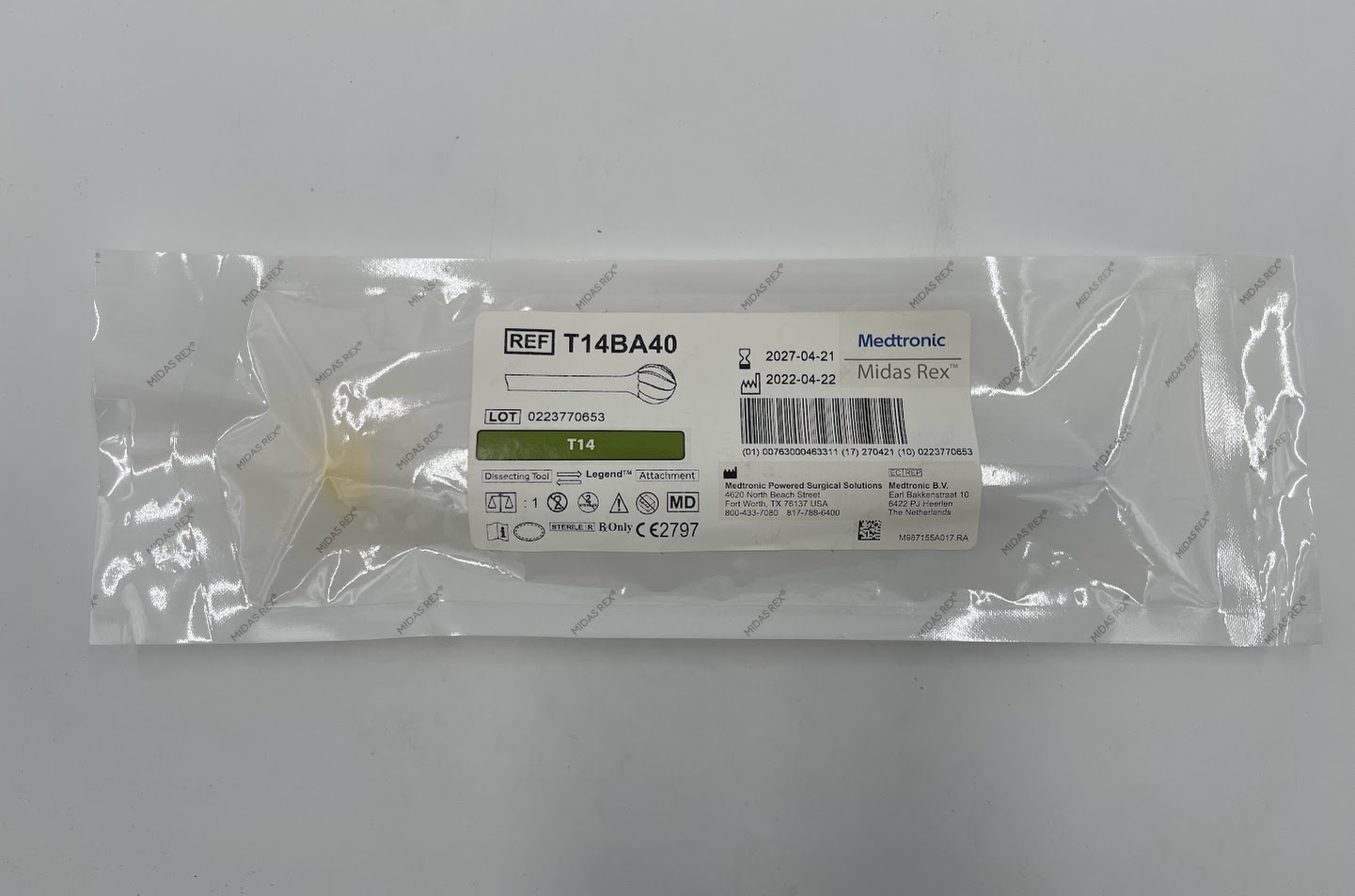 MEDTRONIC T14BA40 Midas Rex T14 Dissecting Tool (ID)